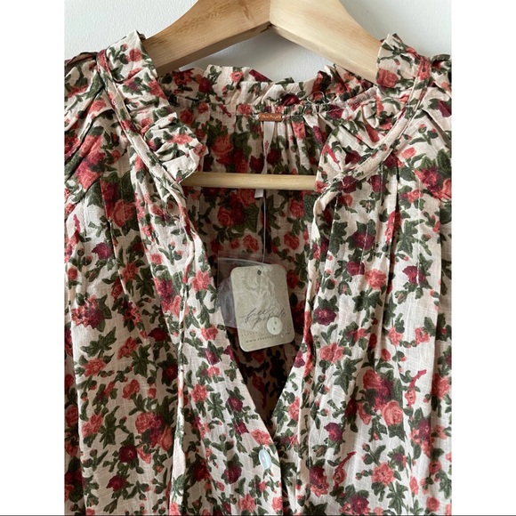 NWT Free People Meant To Be Blouse - Picture 3 of 5